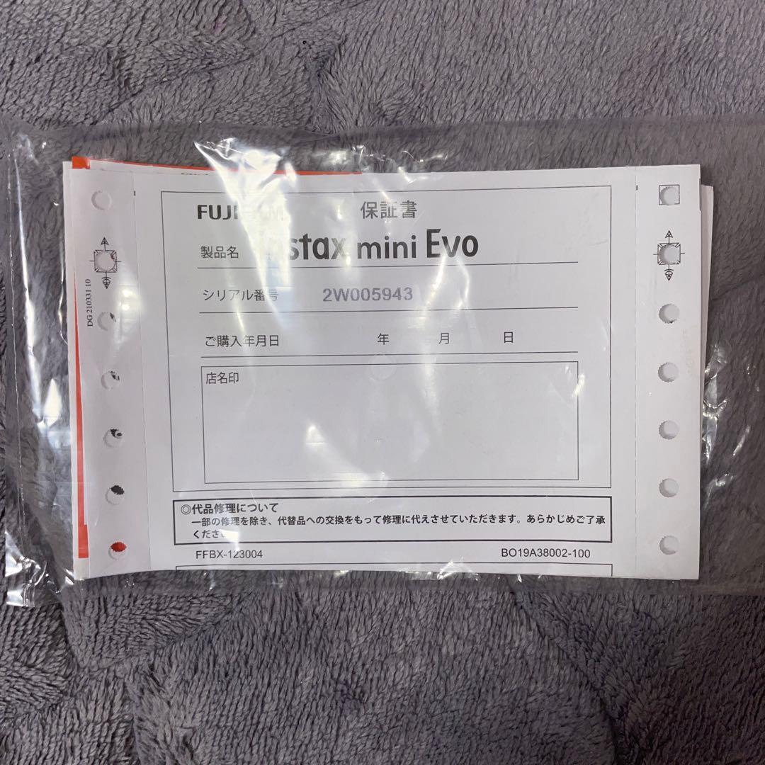 富士フイルム チェキ instax mini Evo ブラック