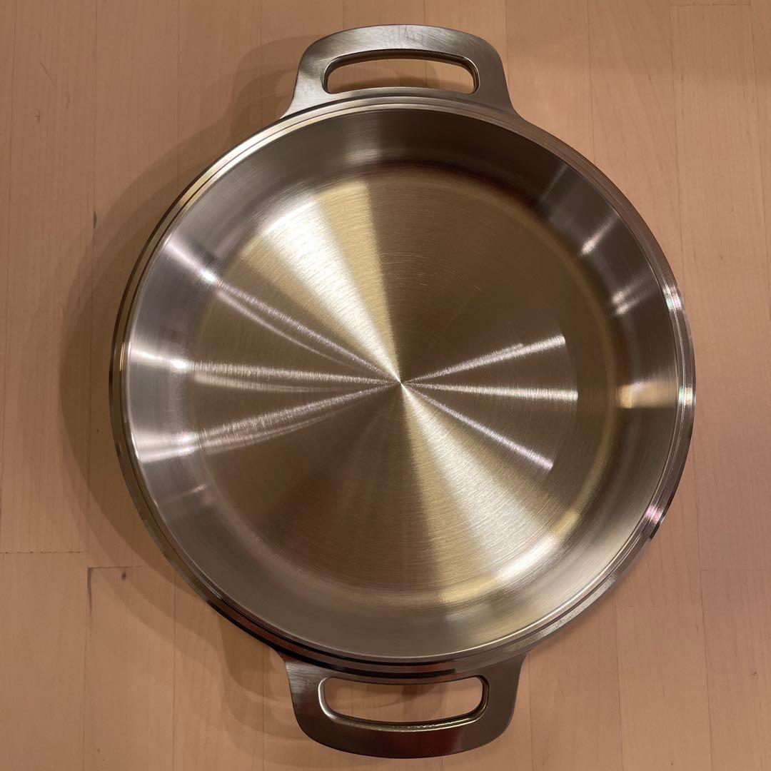 新品未使用HALムスイ無水鍋20㎝木製しゃもじ付き