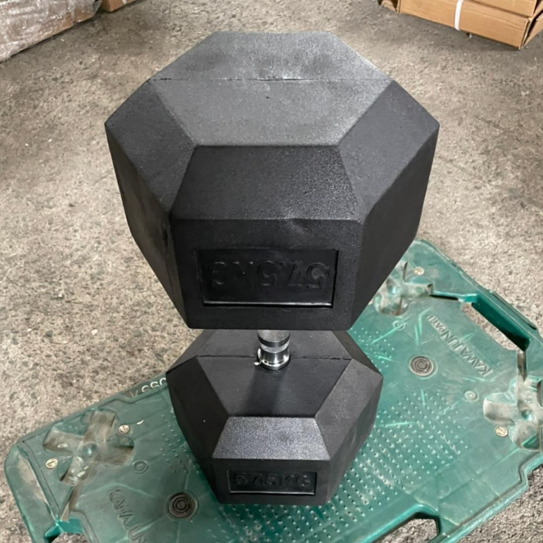 ラバー ヘックス ダンベル 57.5kg × 2個 セット