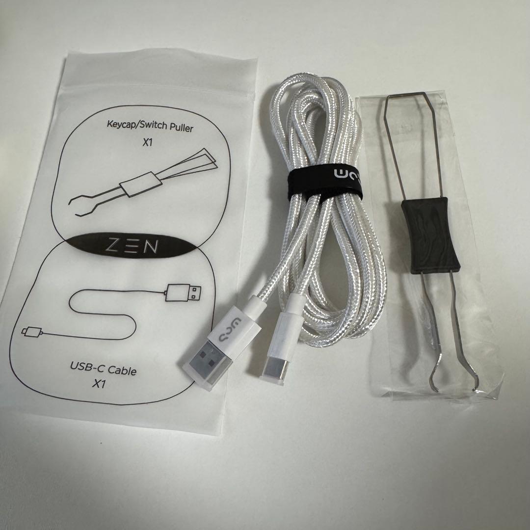 キーボード WOBKEY ZEN65 Ultra White-Gold