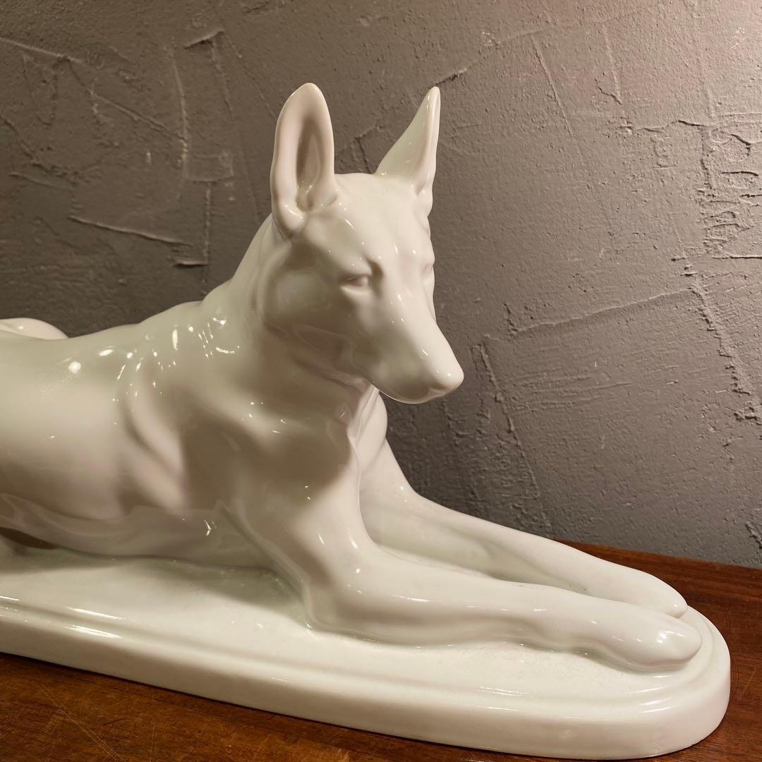 全長35cm ソ連製 シェパード 置物 ヴィンテージオブジェ インテリア 稀少