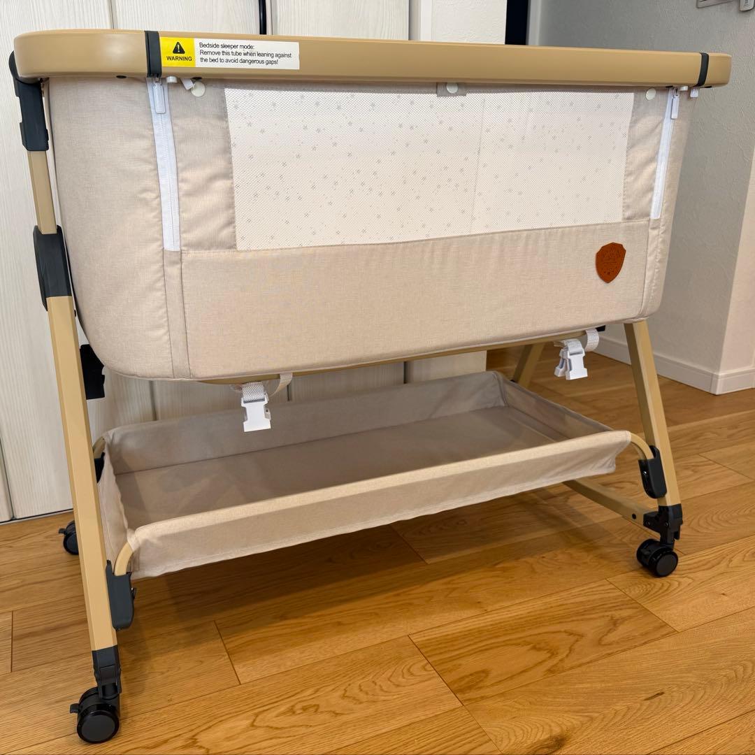 〈直接お渡し〉カーキ ベビーベッド 2025年モデル