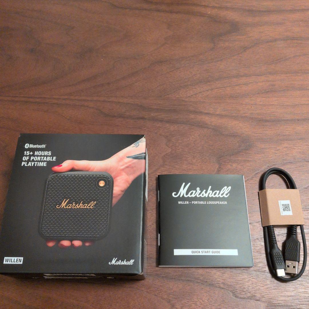 Marshall スピーカー Willen ブラック&ブラス