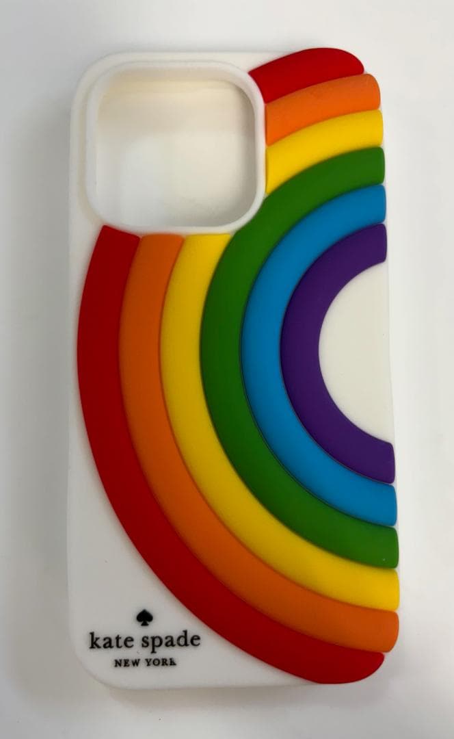 【新品未使用】ケイトスペード iPhone 14 Pro ケース レインボー
