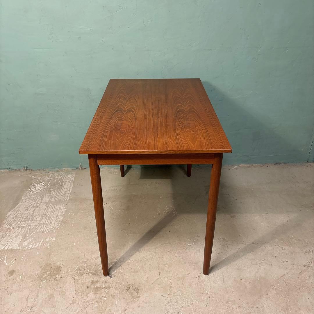 【ひで】デンマーク　チーク材　片袖デスク　北欧家具　北欧ビンテージ