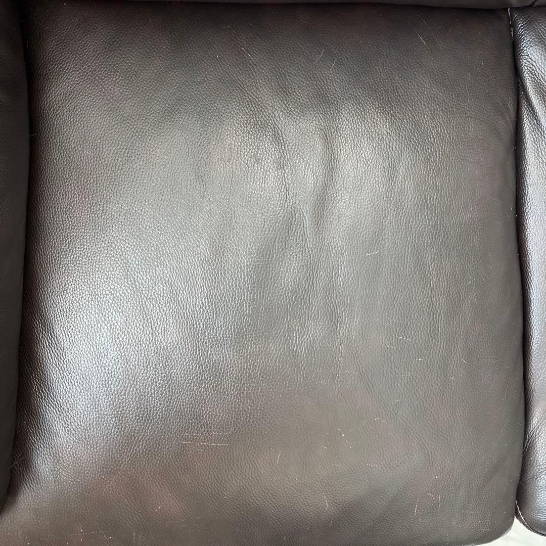 傷多数あり！3人掛けソファ　ハイバック　ダークブラウン