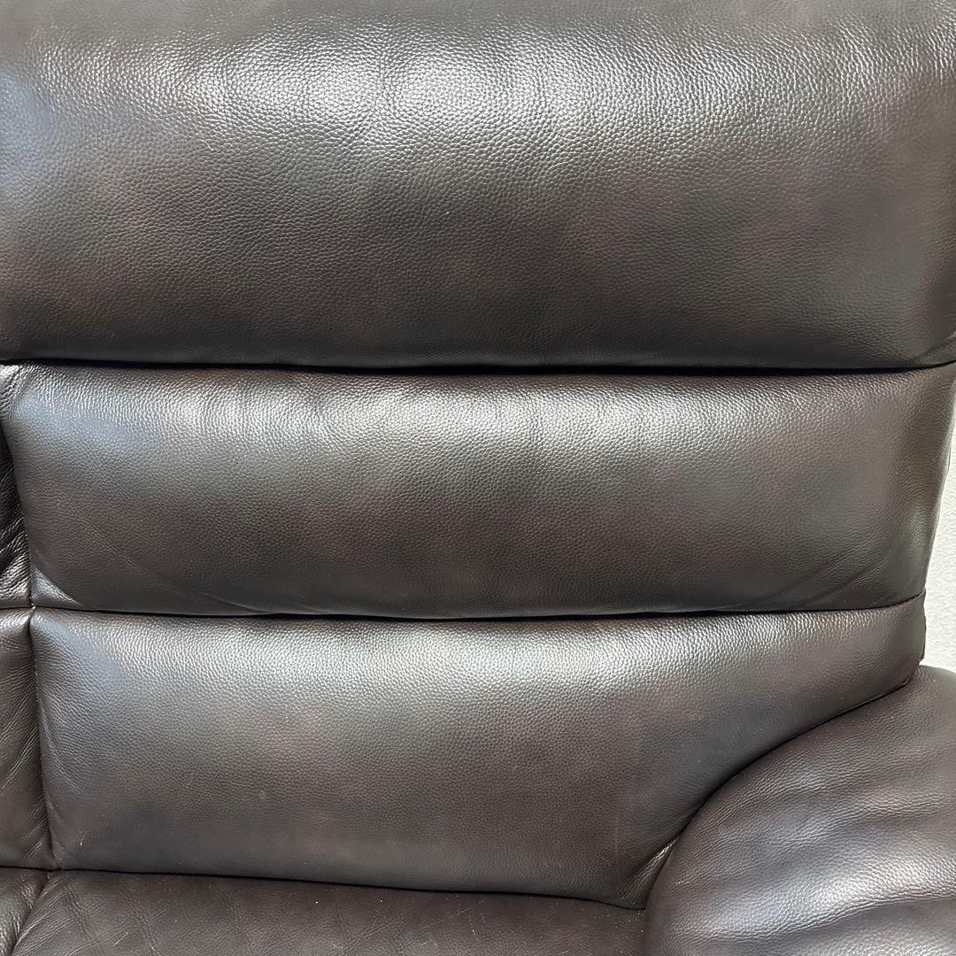 傷多数あり！3人掛けソファ　ハイバック　ダークブラウン