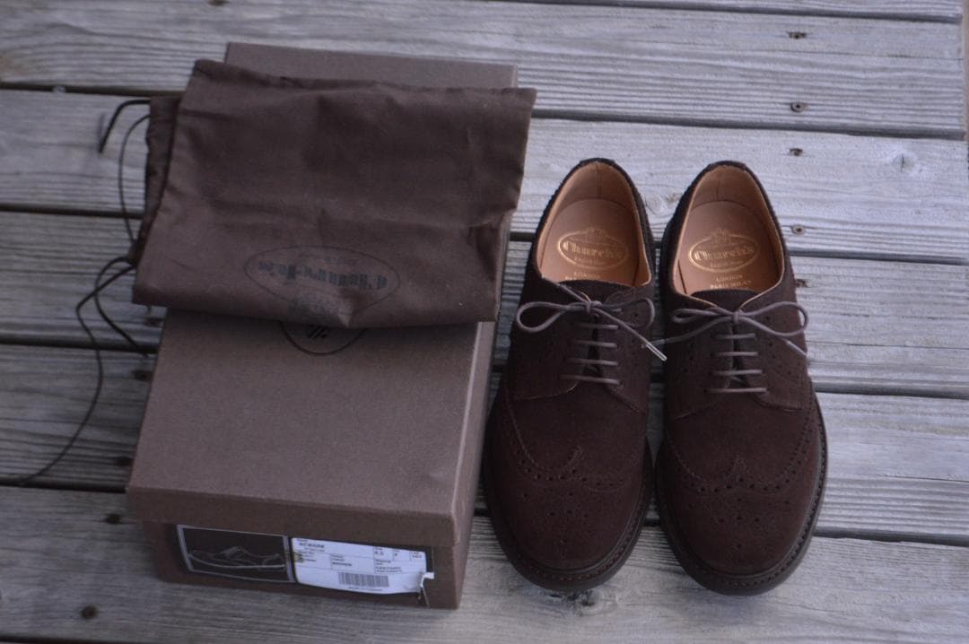 着用1回　CHURCH'S　NEWARK　65F　ダークブラウン　103ラスト