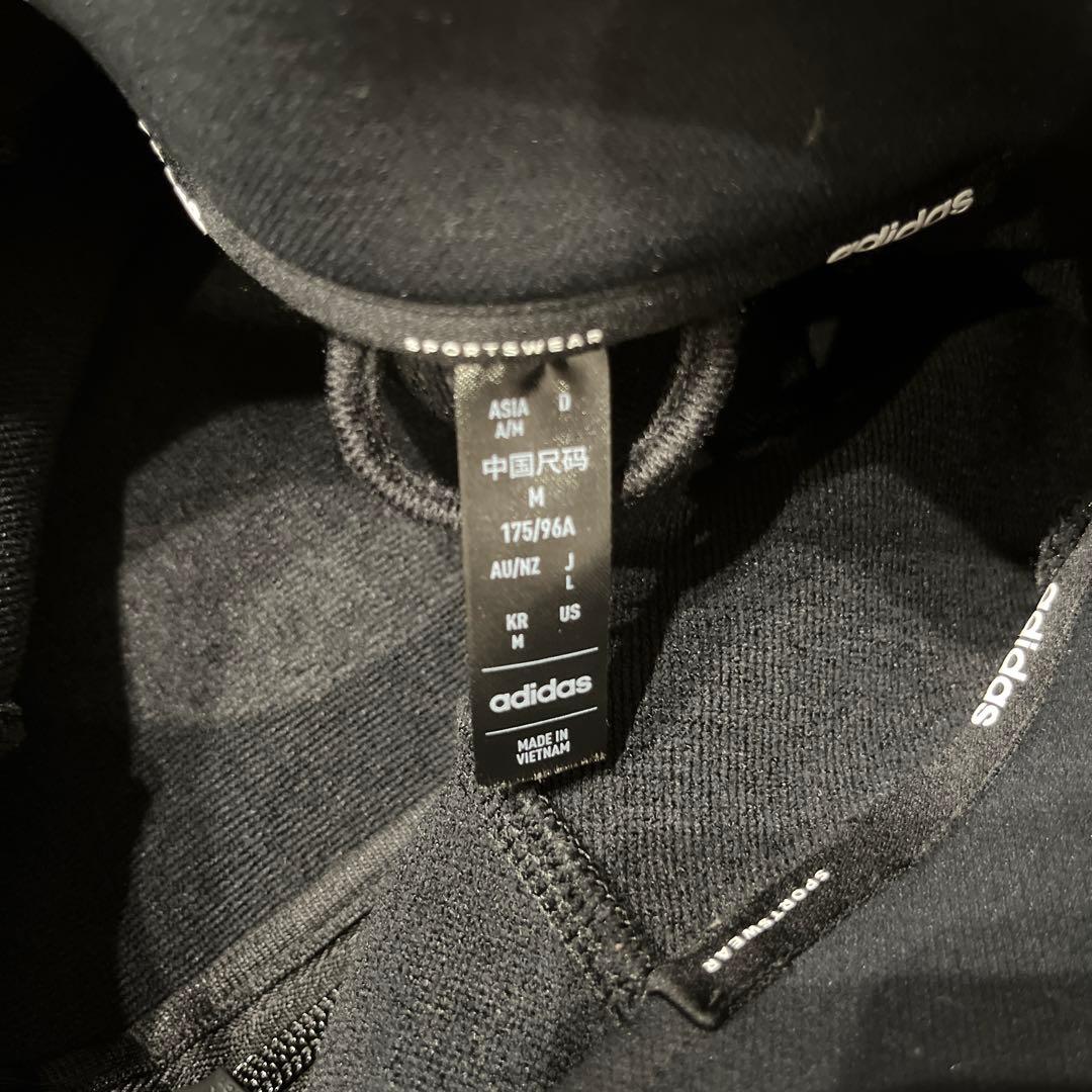 adidas ブラック ジャージ上下セット L