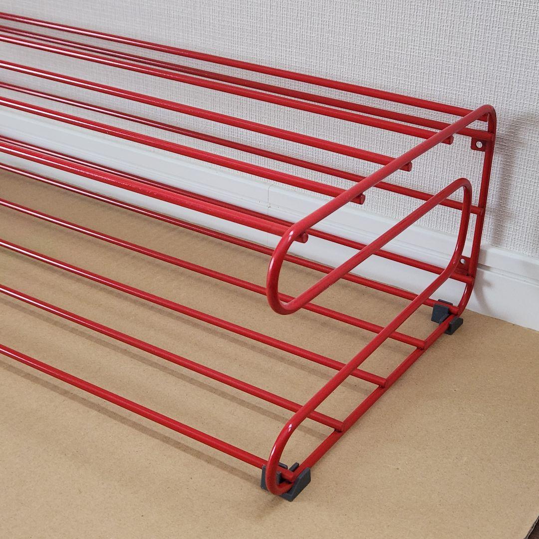 レトロポップ ウォールシェルフ ラック スチール オールド アメリカン 当時もの