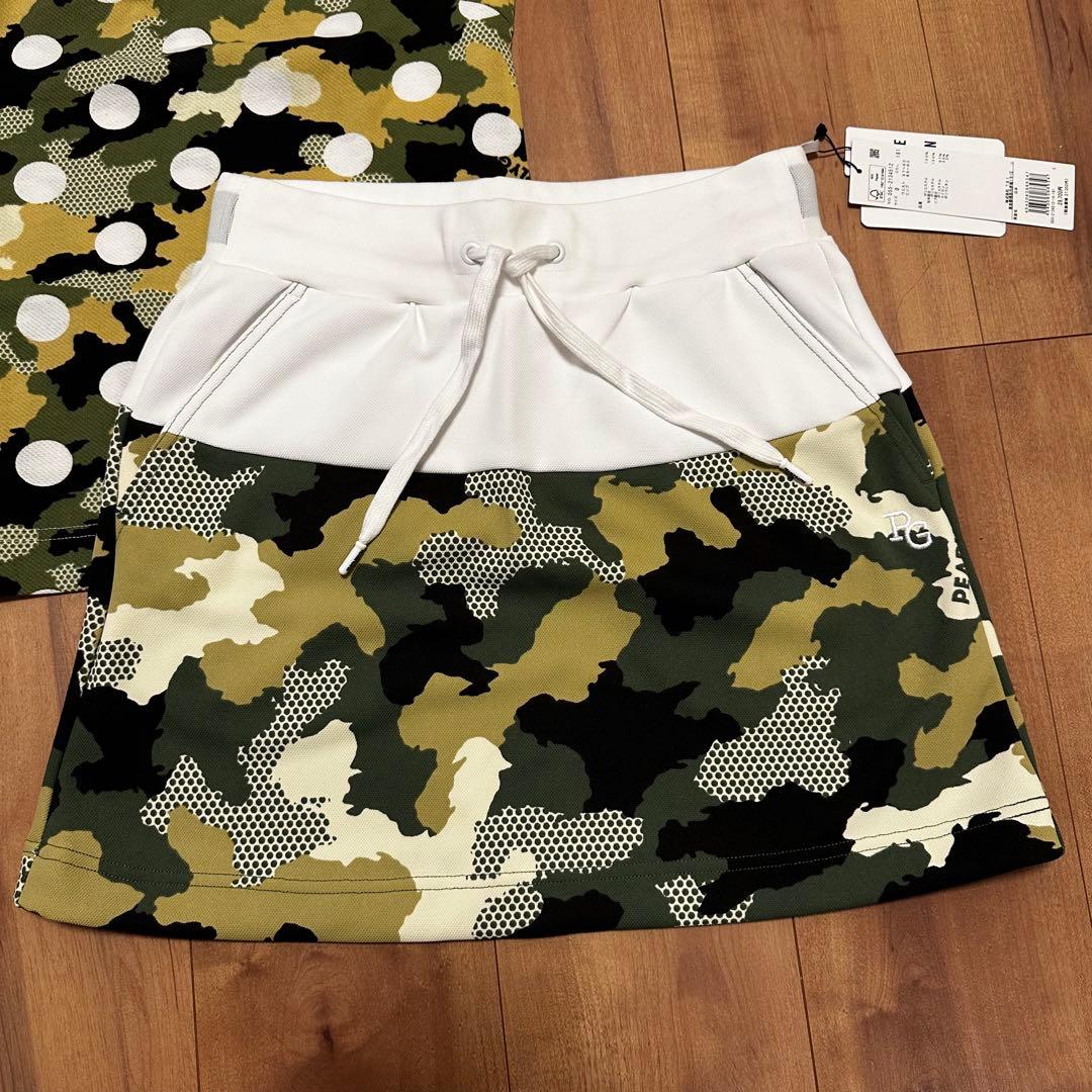 パーリーゲイツ　サイズ0 セットアップ　半袖ポロシャツ　　ストレッチスカート　夏