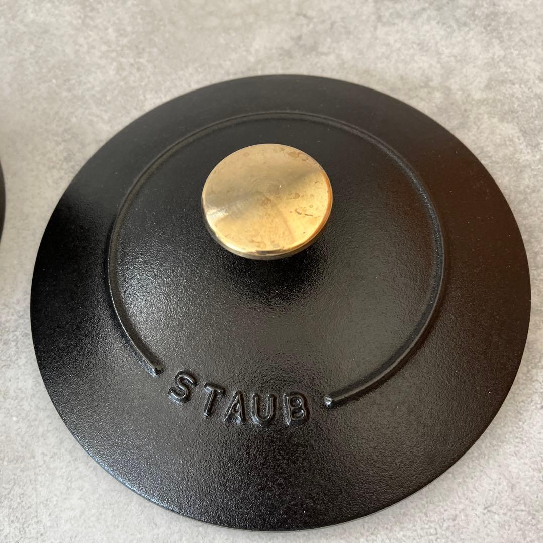 美品 STAUB ラ・ココット de GOHAN 16cm ブラック