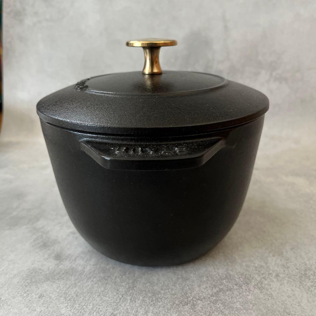 美品 STAUB ラ・ココット de GOHAN 16cm ブラック