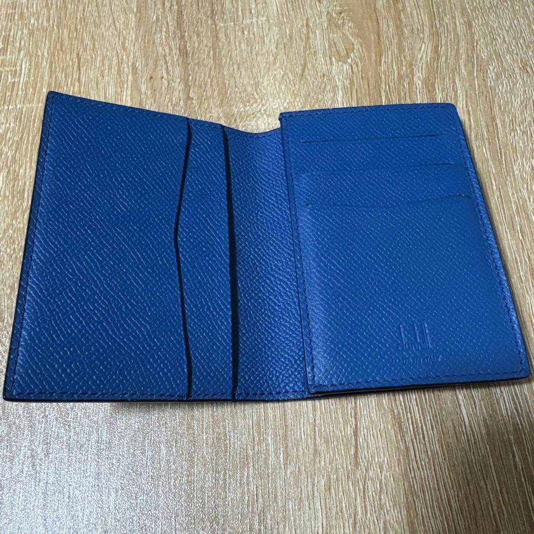 dunhill ネイビー レザー 名刺入れ　カドガン