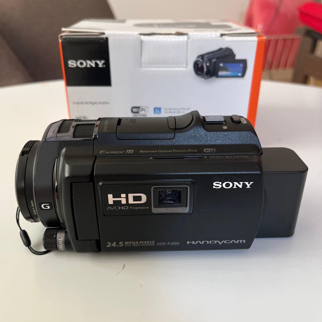 SONY HDR-PJ800 ビデオカメラ本体 美品　レンズカバー付き