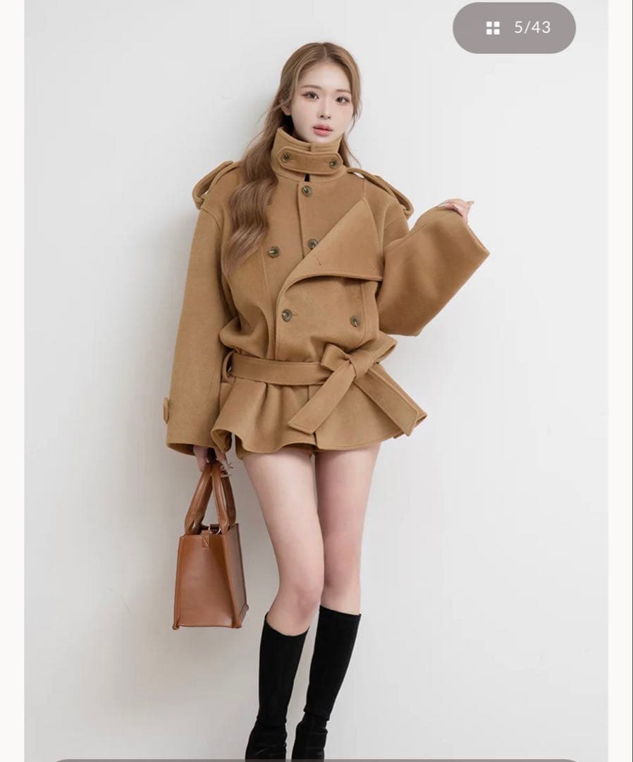 1月まで Darich ドロップショルダージャケットコート FLサイズ