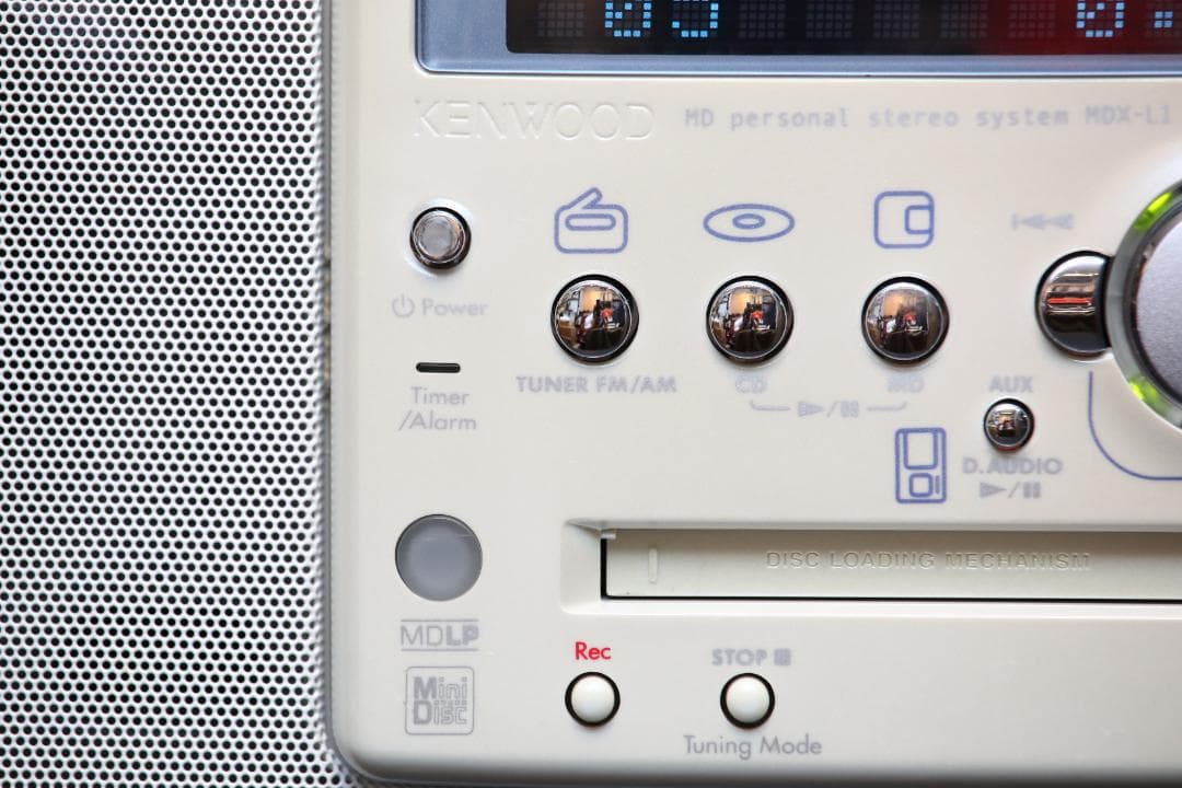 KENWOOD MDX-L1 CD/MD/TUNER コンポ ラジカセ 美品　白