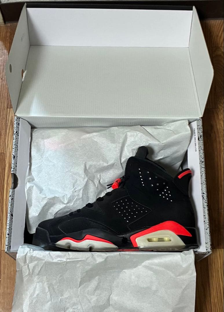【箱付】ナイキ エアジョーダン6 OG \"ブラック/インフラレッド\"