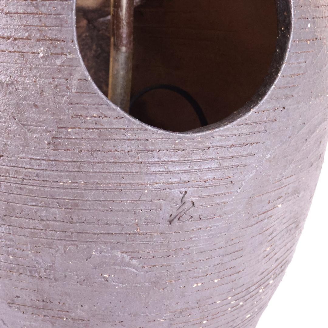 電動つくばい 陶器 ウォーターオブジェ　高さ約38cm