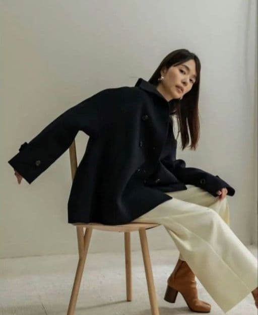 deres ウール コート　short triangle coat