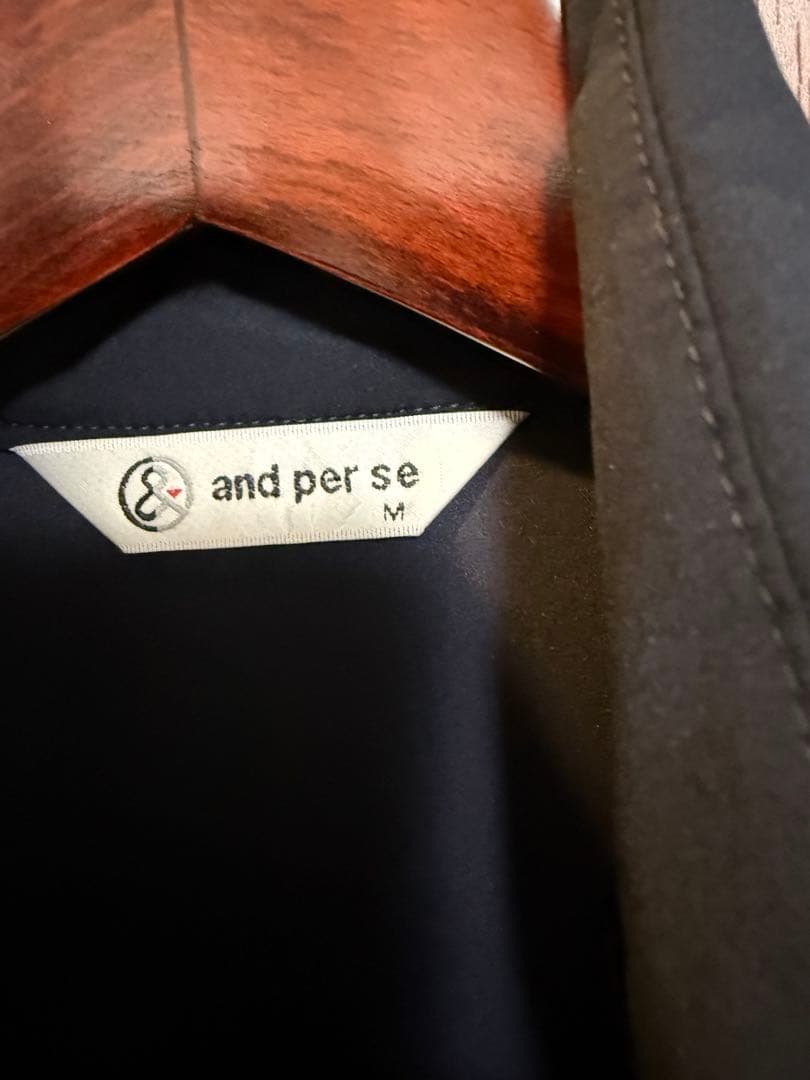 アンパスィ and per se メンズ ブルゾン　ゴルフ M ダウン