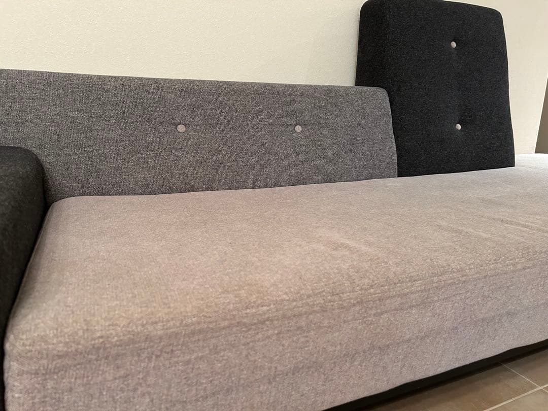 TET 2.5人掛け＋オットマン付　ソファ グレー/ブラック