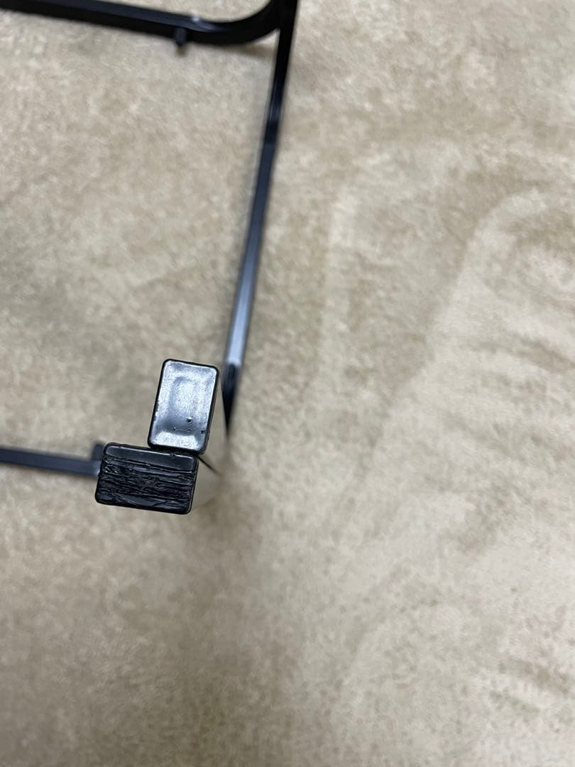 ガラス天板テーブル　ローテーブル　80年代　昭和レトロ　ブラック