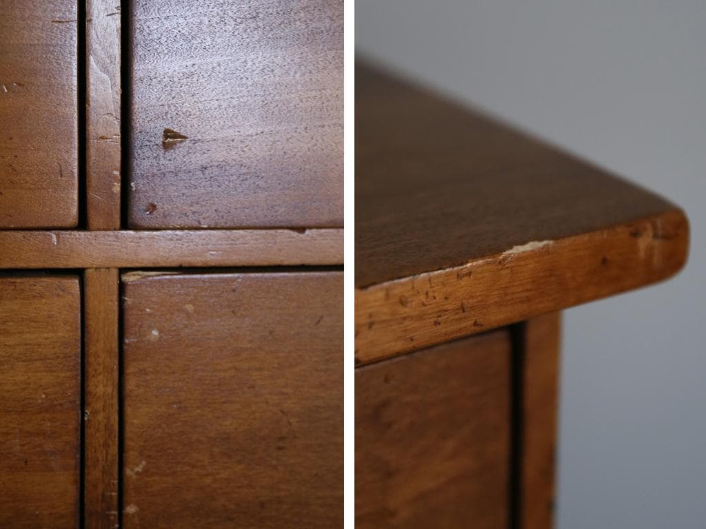 フランスアンティーク24杯ドロワーキャビネット/木製チェスト/タンス(86-85