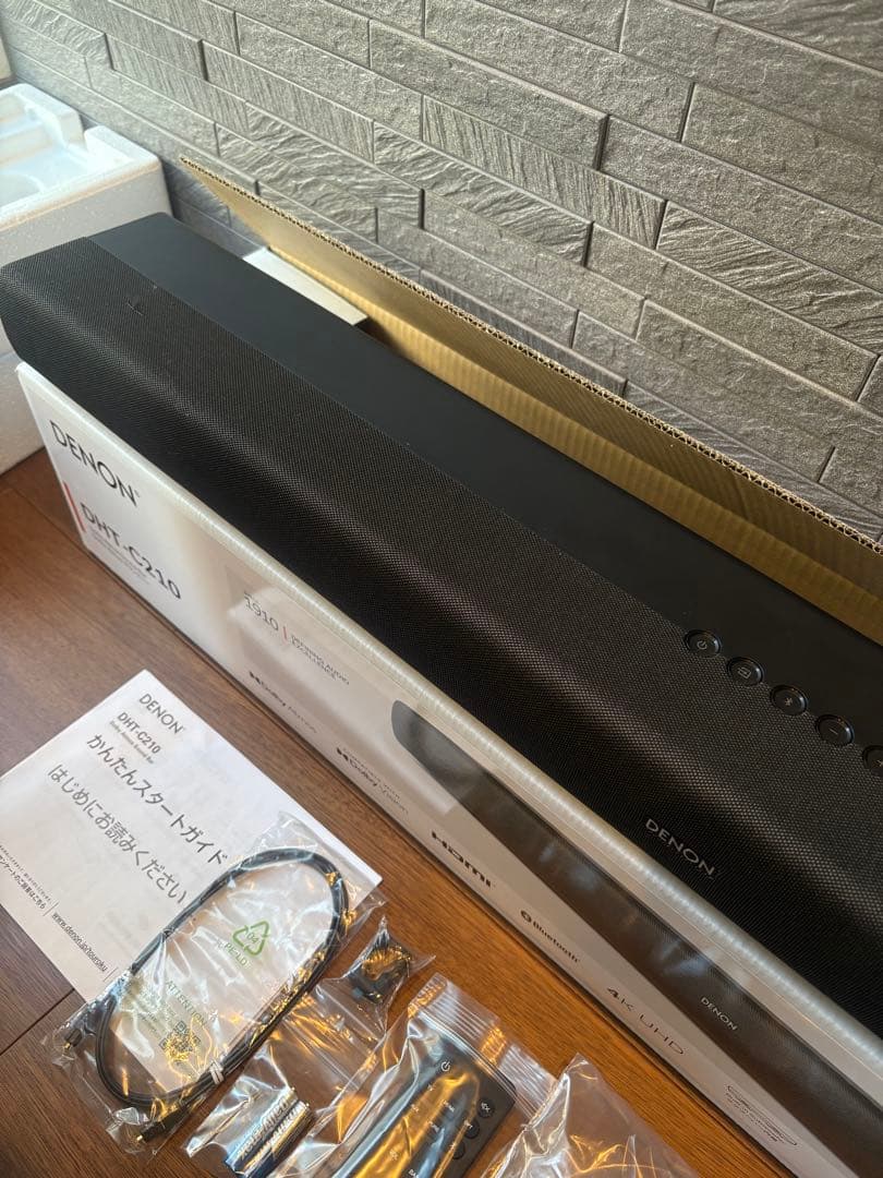 完動品デノン サウンドバー サブウーハーDolby Atmos DHT-C210