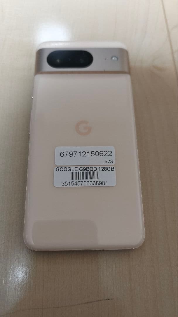 う*ぇ様 Google Pixel 8 128GB ローズピンク 海外版　SIM