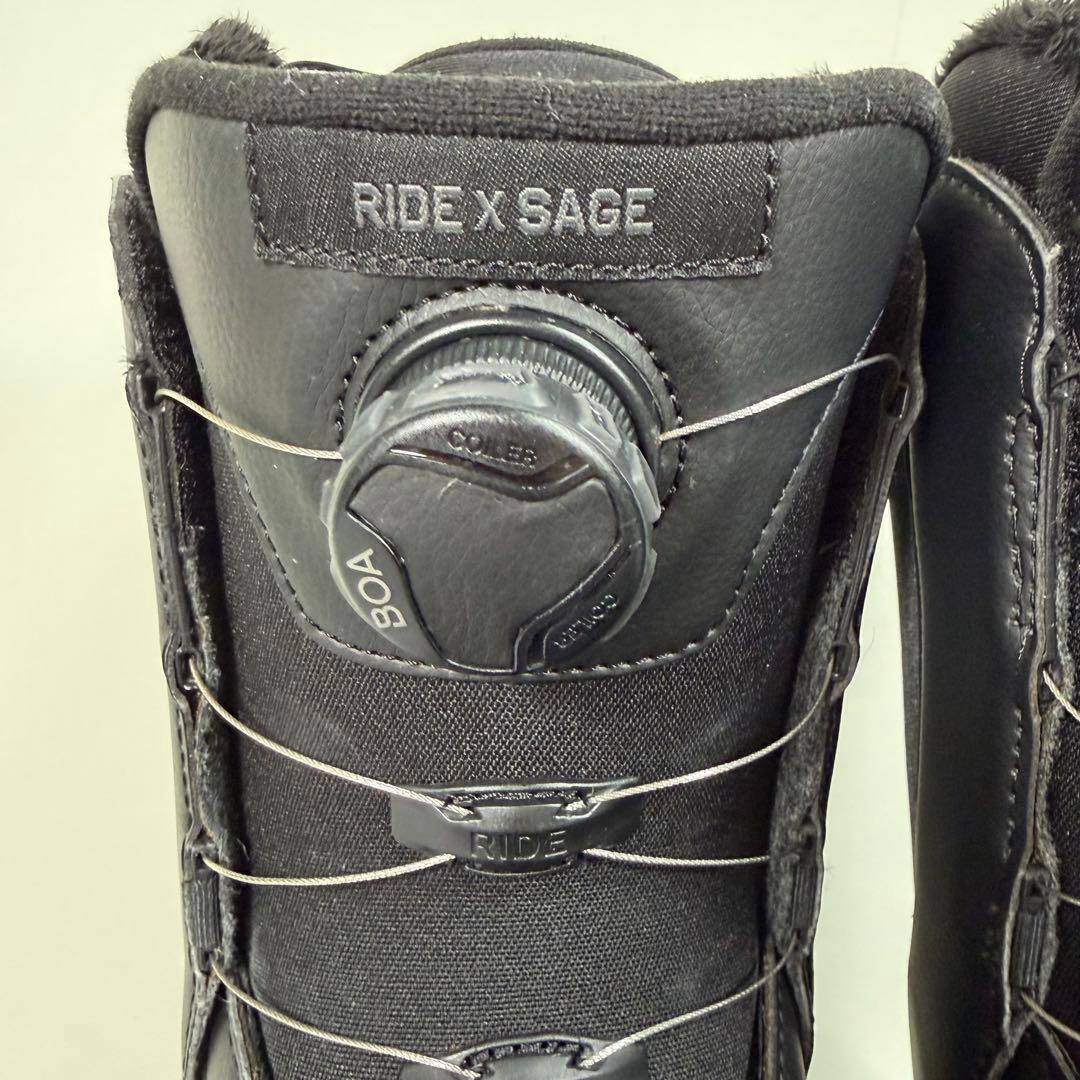 【24.5cm】RIDE SAGE スノーボードブーツ ブラック 女性用