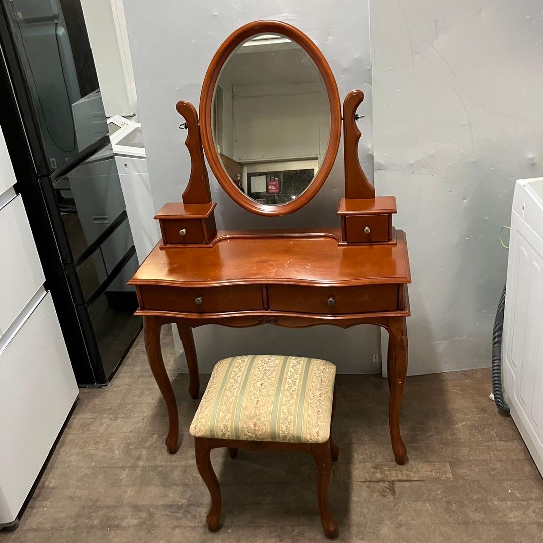 33F 猫脚 ドレッサー 鏡台 アンティーク調  ヨーロピアン イタリア製