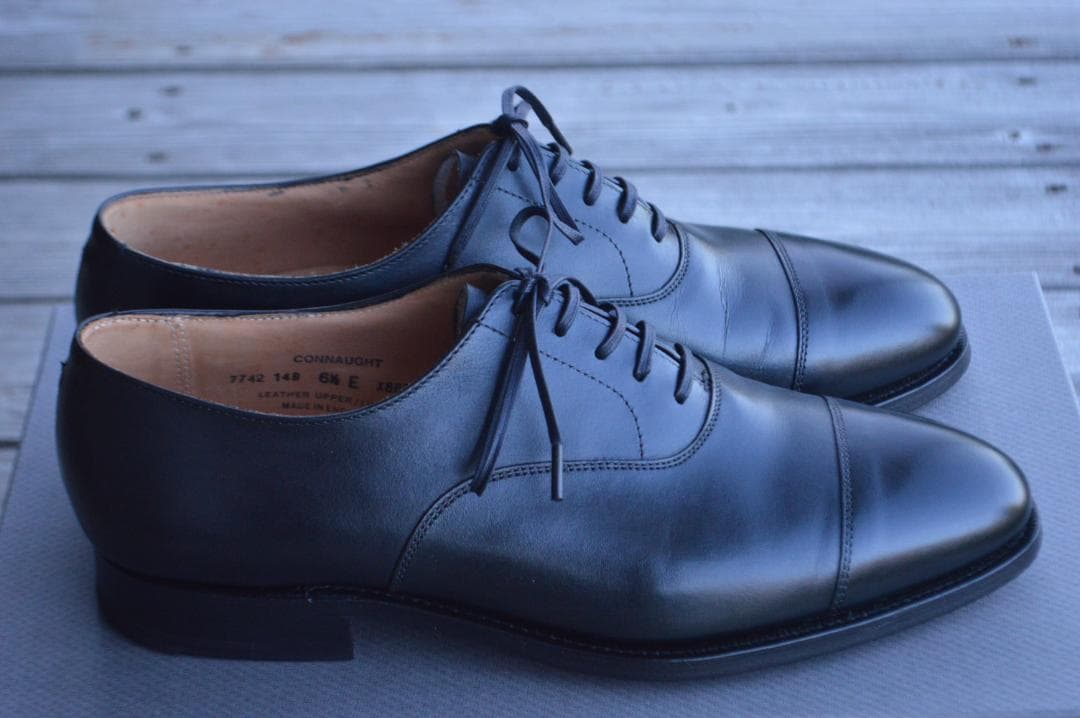 美品　CROCKETT＆JONES　CONNAUGHT　6.5E　ブラック