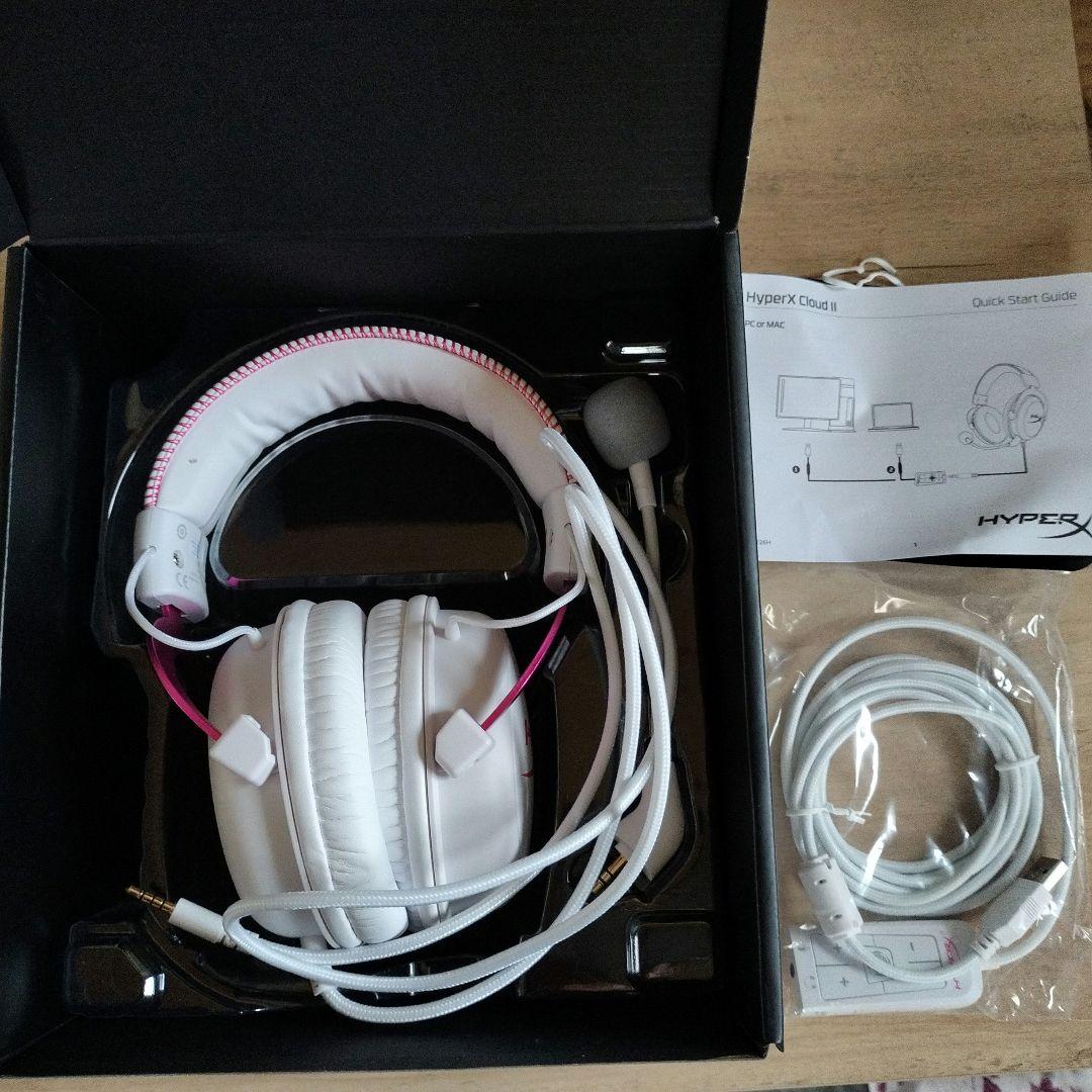 HyperX Cloud II ホワイト/ピンク