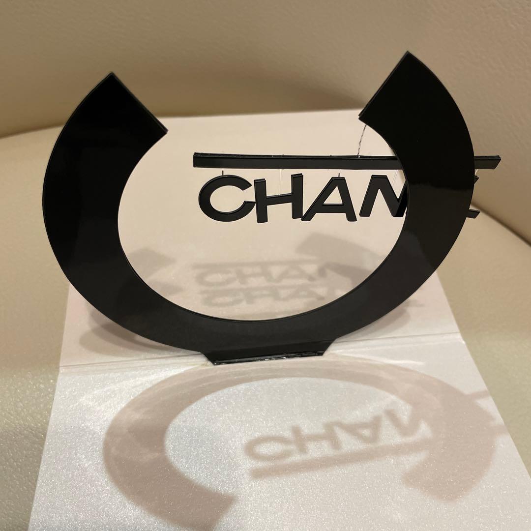 新品CHANELインテリア　シャネルオブジェ　折りたたみ式