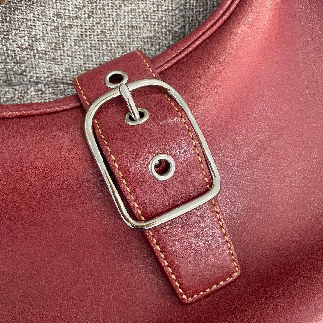 COACH コーチ ワンショルダーバッグ 7592 赤系 エンジ系 D16