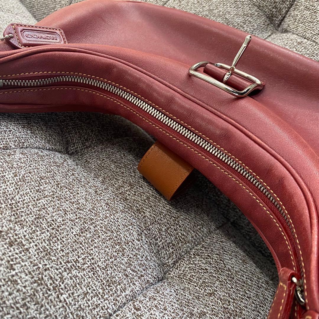COACH コーチ ワンショルダーバッグ 7592 赤系 エンジ系 D16