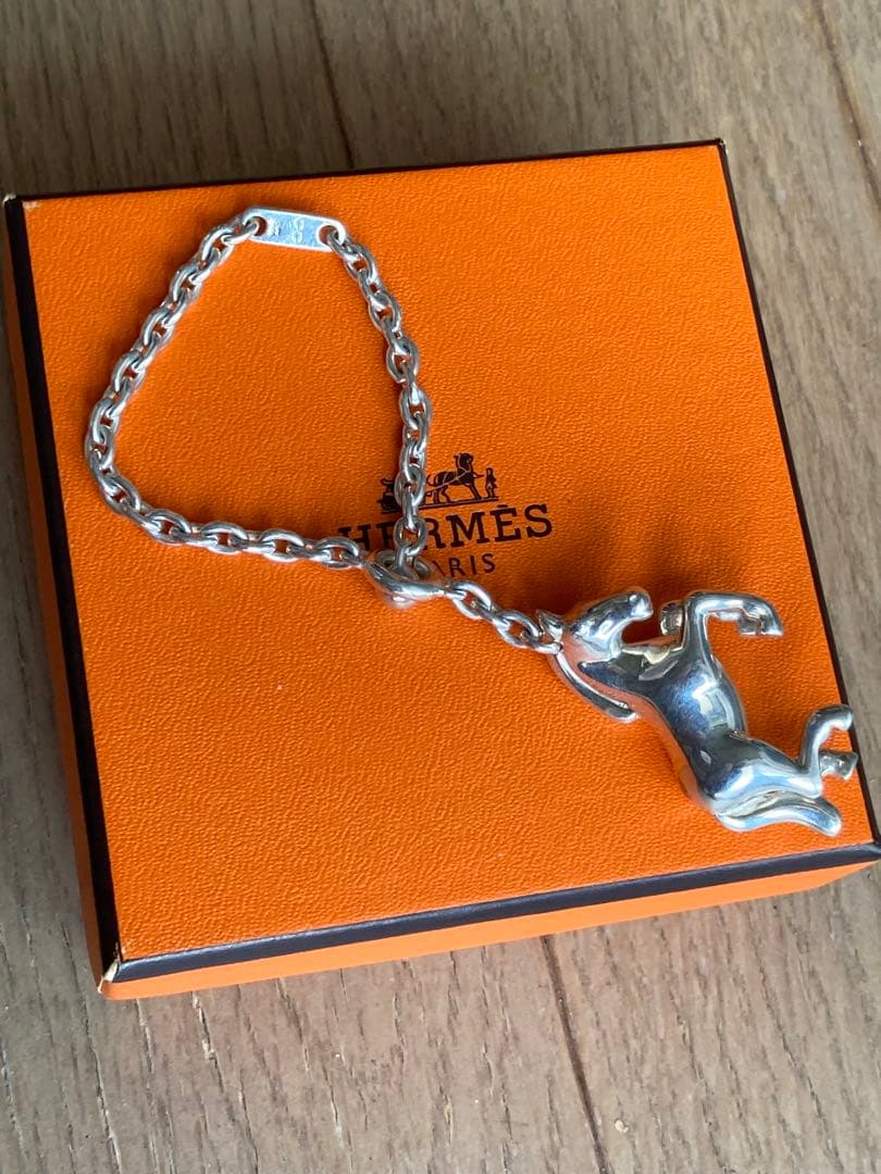 セール　美品！エルメス　シルバー925 キーホルダー