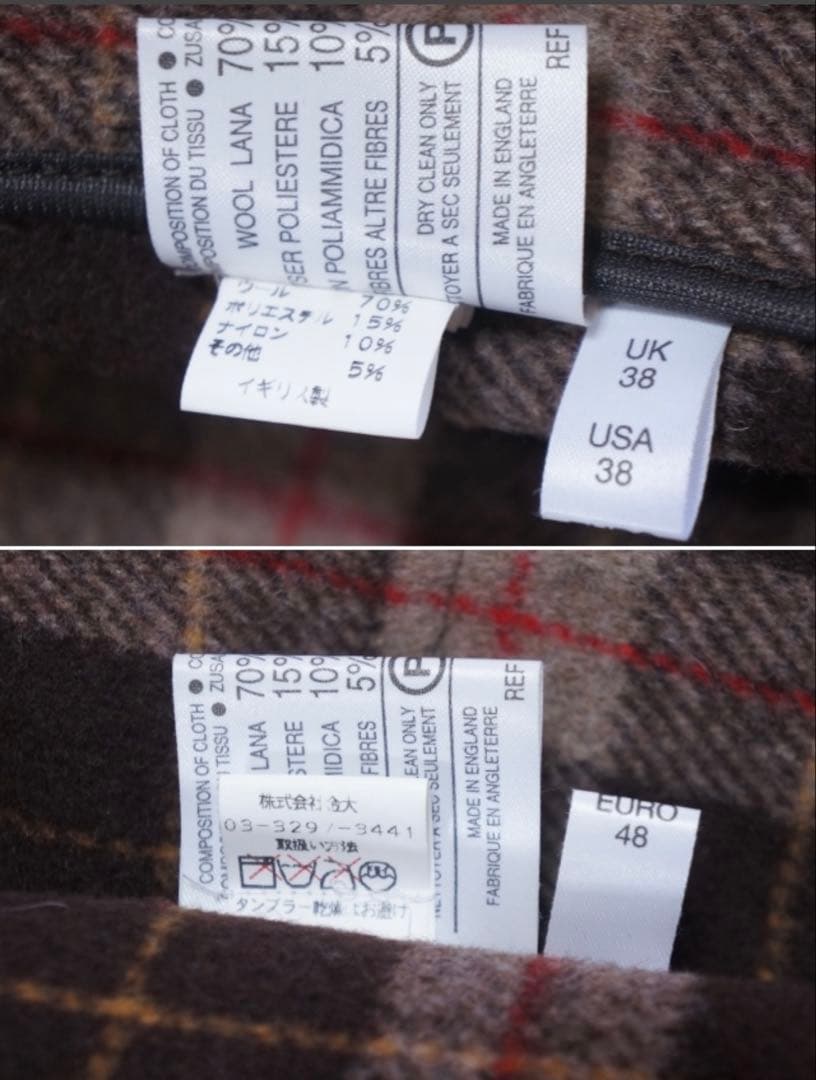 モンゴメリー　Wフェイス ダッフルコート　USA 38　チョコレートブラウン