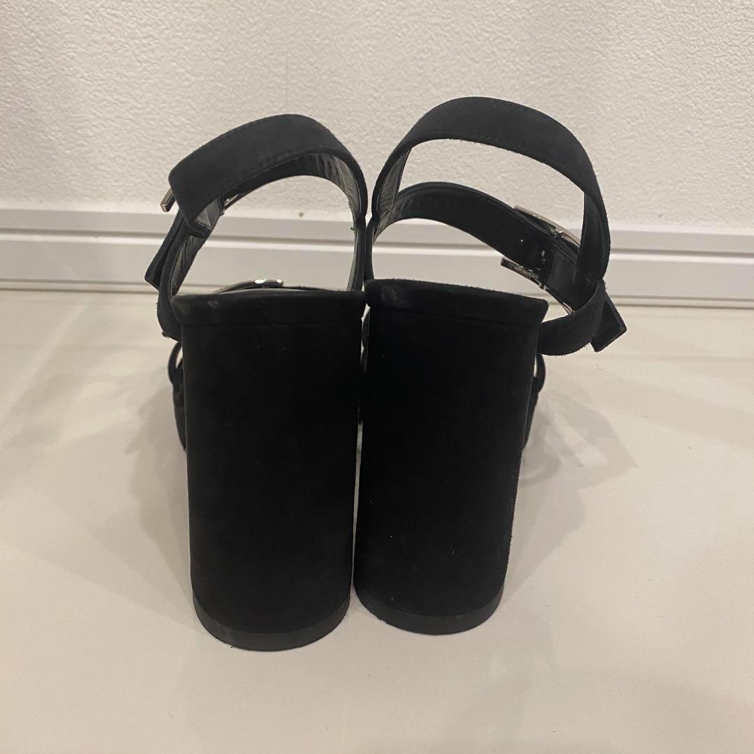 【大SALE】美品・正規品HERMES エルメス サンダル 黒 24cm