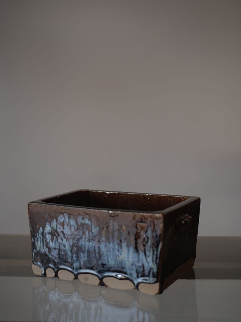 会津本郷焼 にしん鉢 民藝 ニシン鉢 角鉢 陶器 陶芸 焼物 古家具 古物