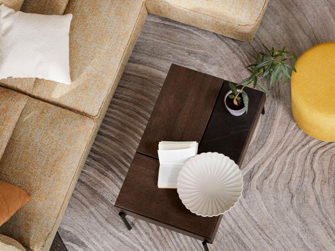 ボーコンセプト　円形ラグ　furrow