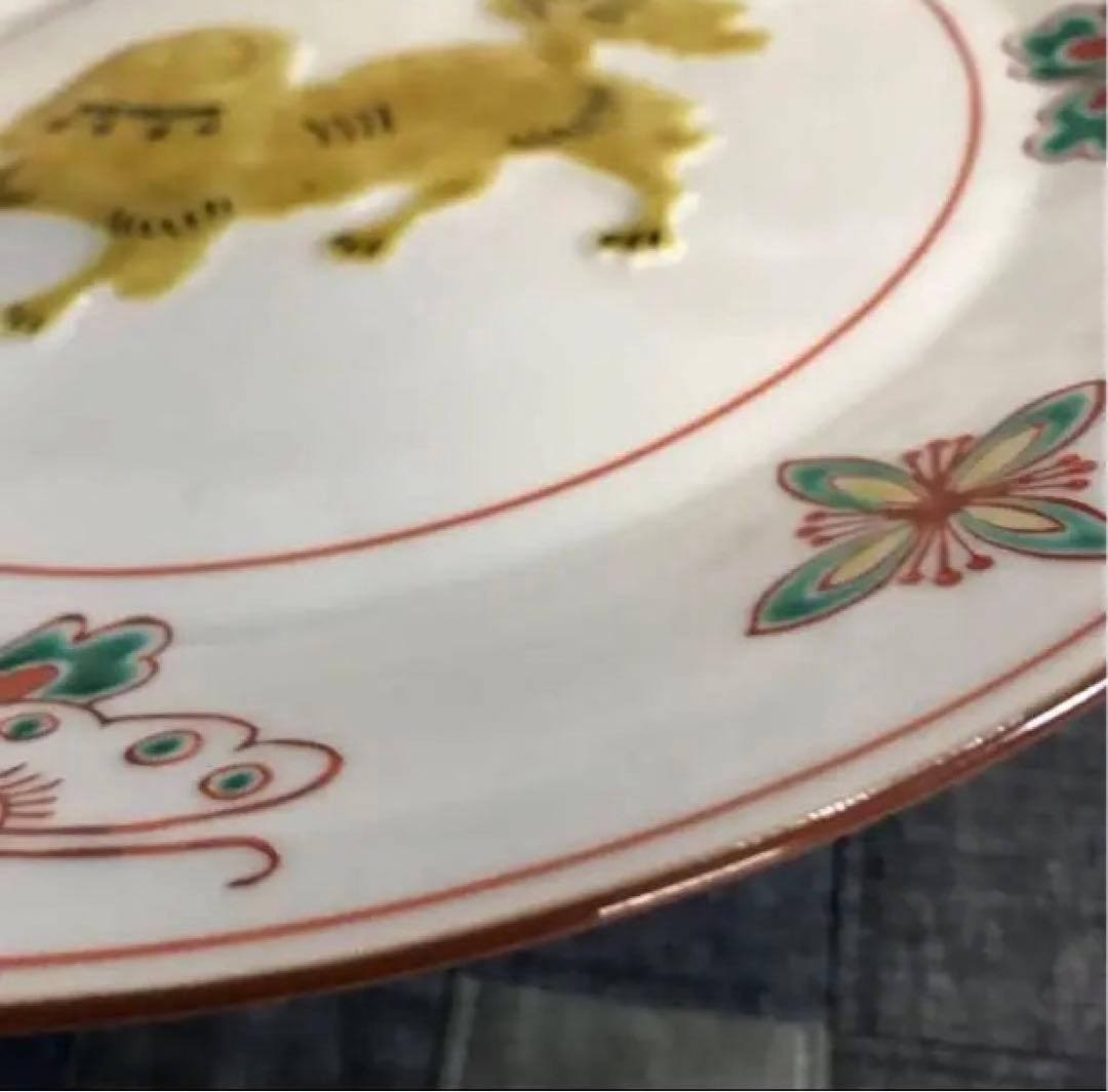 ★ 新品　九谷焼　美陶窯　飾り絵皿(25.3㎝)