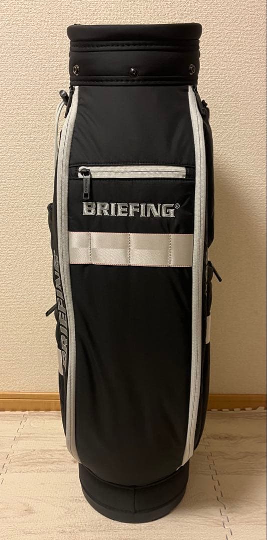 【新品】BRIEFING キャディバッグ CR-6 ブラック×ライトグレー