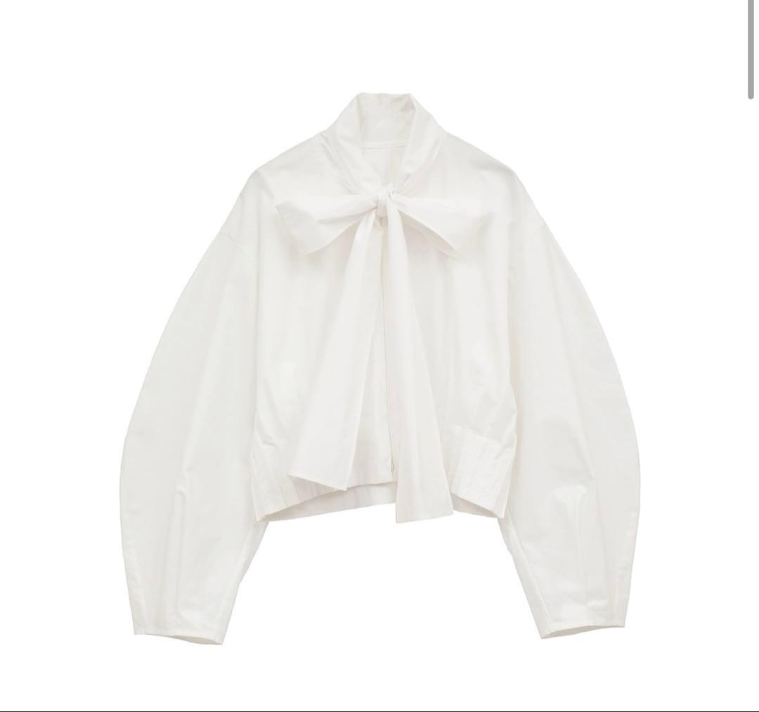 日曜まで出品♪お値下げclane RIBBONZIP SHIRTS リボンシャツ