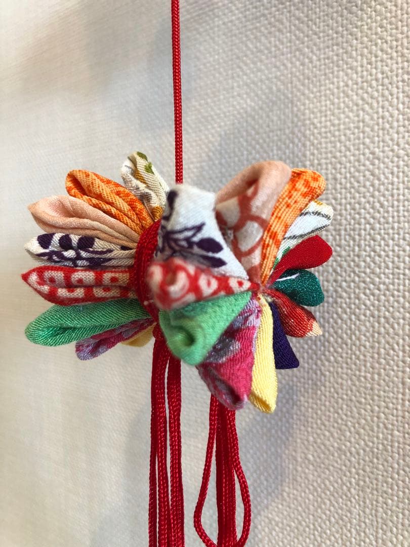 桃の節句の壁掛け①　吊るし飾り　吊るし雛