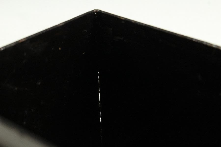 茶道具 堆朱 楼閣人物紋 茶通箱 時代物(K-XA948)