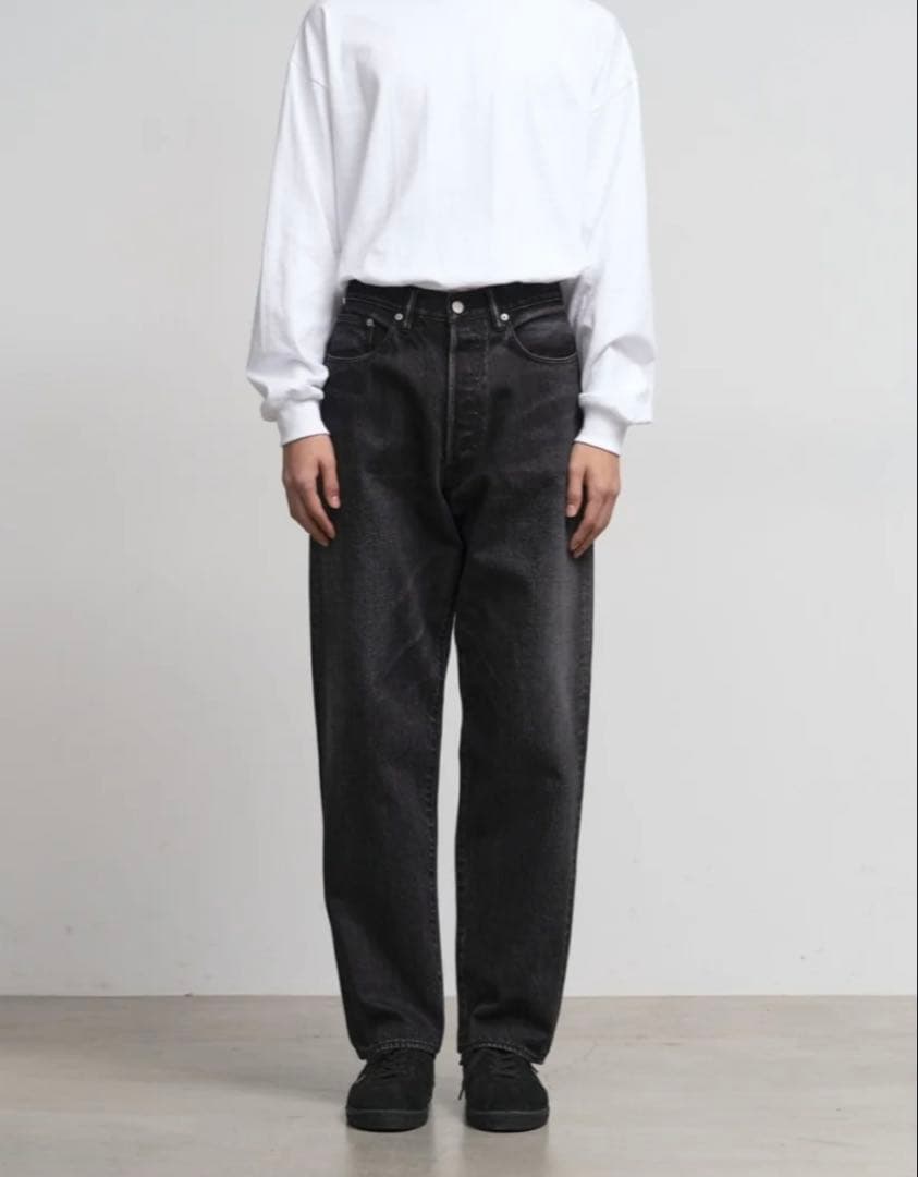 グラフペーパーSelvageDenimFivePocketデニム ブラック