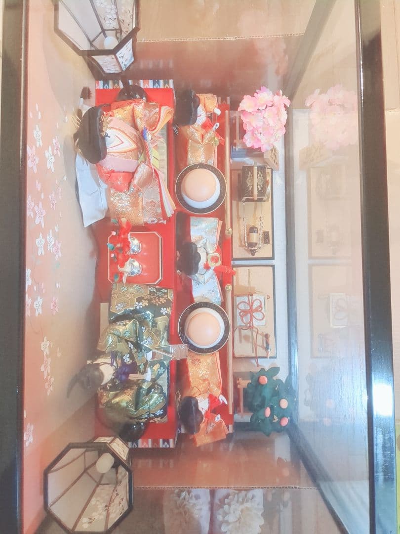 お値打ち 久月 雛人形 ひな祭り ガラスケース入り オルゴール付き