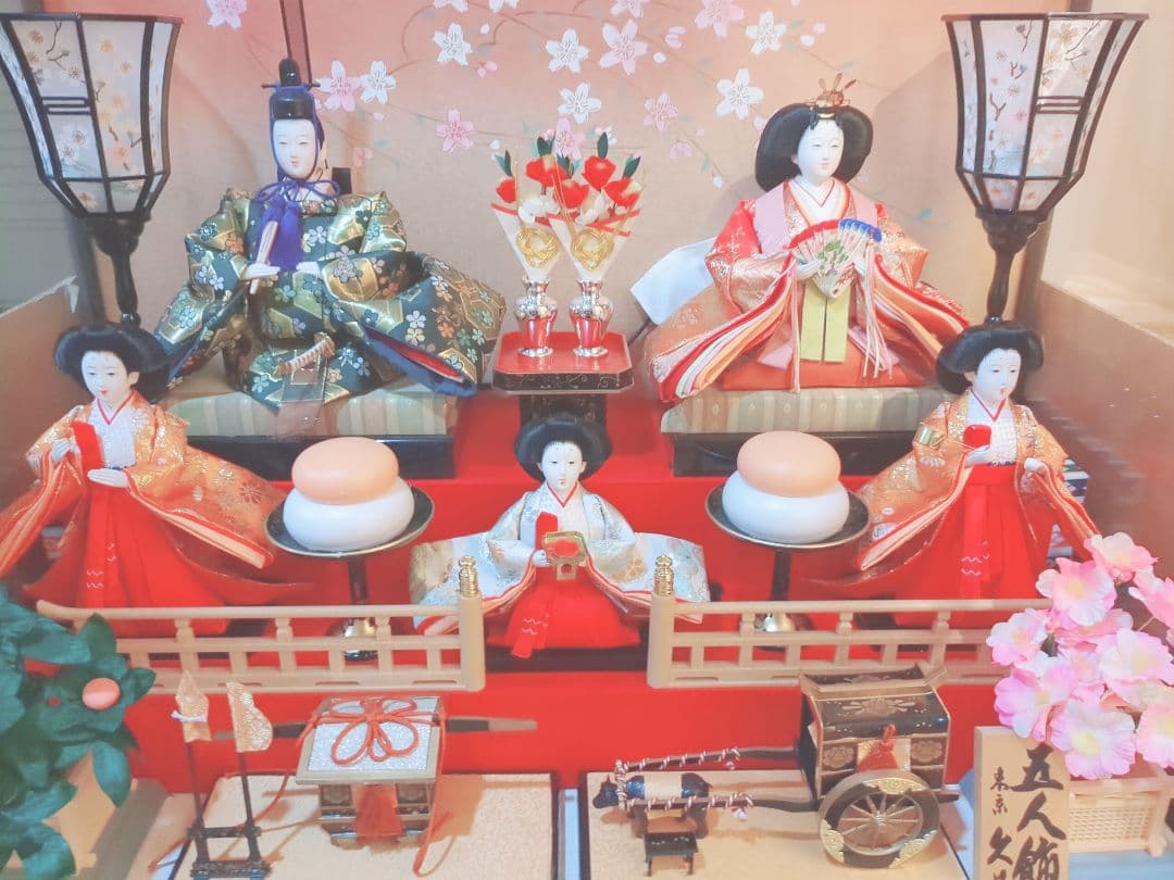 お値打ち 久月 雛人形 ひな祭り ガラスケース入り オルゴール付き